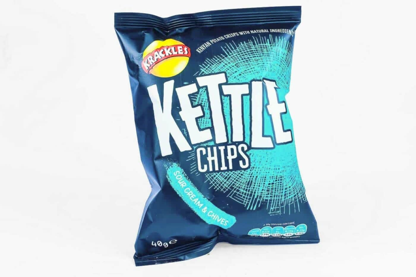 KRACKLES KETTLE CHIPS SOUR CREAM & CHIVE 150G